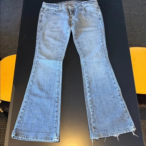Frankie B. Denim Straight Leg Jeans with Studded Heart - Picture 15 of 16